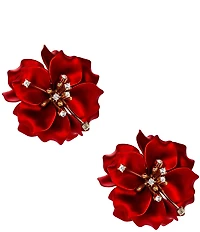 Natasha Accessories Flower Drop Earrings