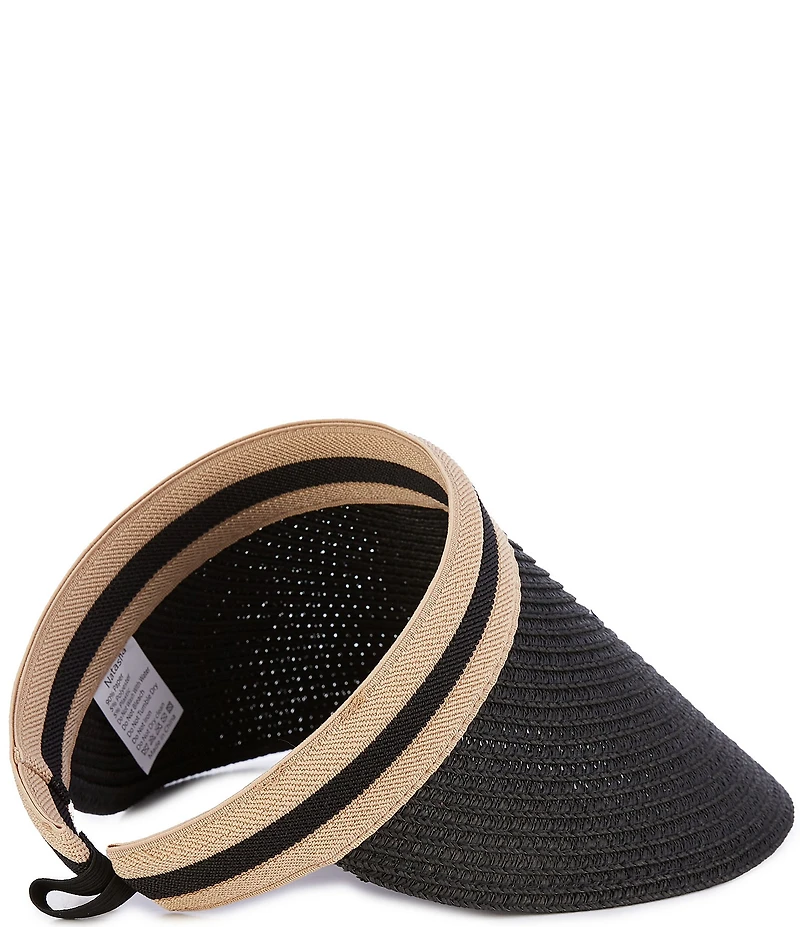 Natasha Accessories Layered Visor Hat
