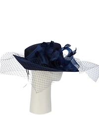 Natasha Accessories Mad Hatter Feather Dress Fascinator Hat