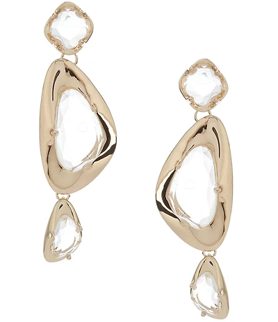 Natasha Accessories Organic Linear Earrings