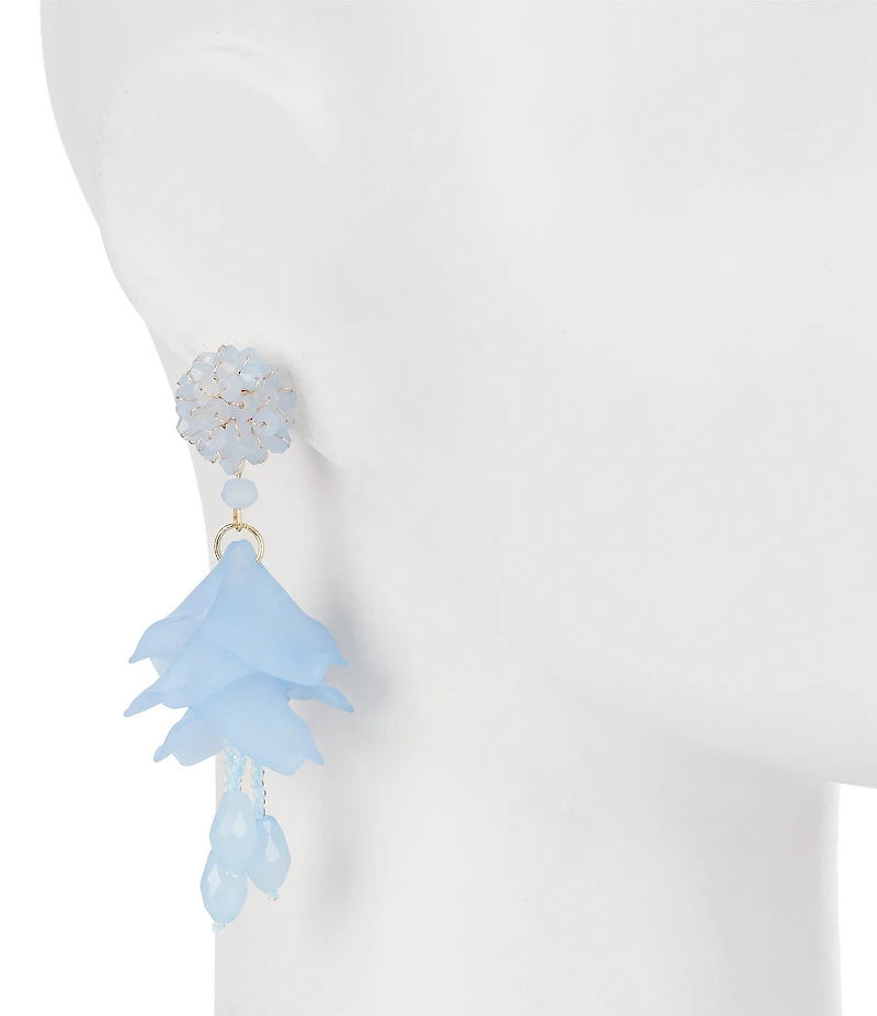 Natasha Accessories Oscar Petal Drop Earrings