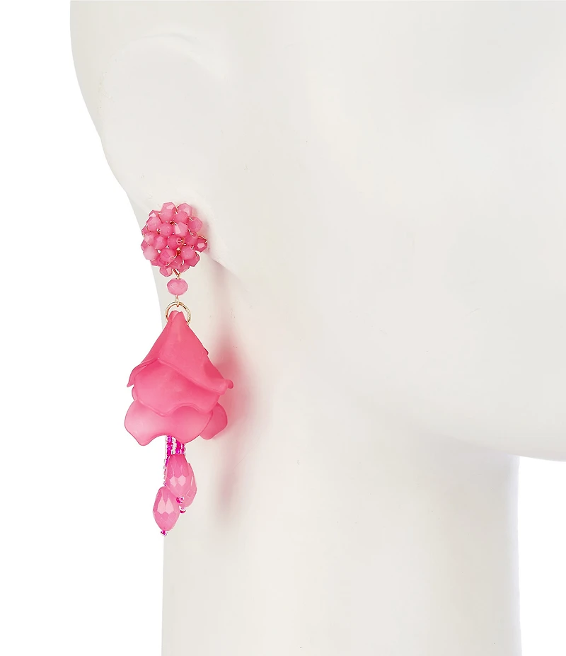 Natasha Accessories Oscar Petal Drop Earrings