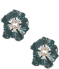 Natasha Accessories Paint Flower Stud Earrings