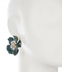 Natasha Accessories Paint Flower Stud Earrings