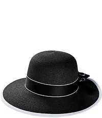 Natasha Accessories Paper Bow Backless Cloche Hat