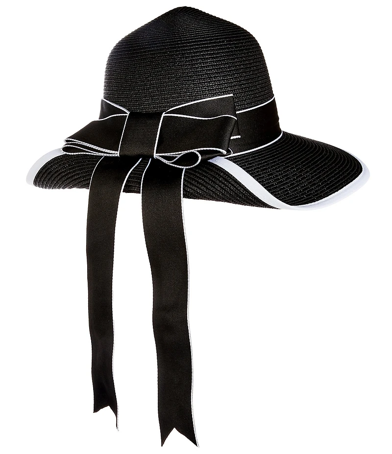 Natasha Accessories Paper Bow Backless Cloche Hat