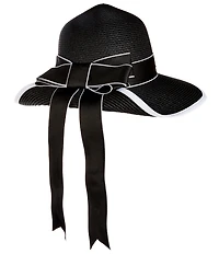 Natasha Accessories Paper Bow Backless Cloche Hat