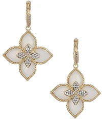 Natasha Accessories Pearl Crystal Star Drop Earrings