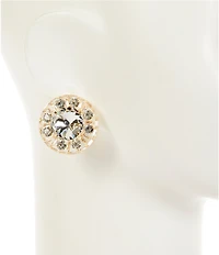 Natasha Accessories Pinwheel Stud Earrings