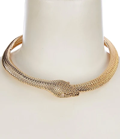 Natasha Accessories Snake Wrap Collar Necklace
