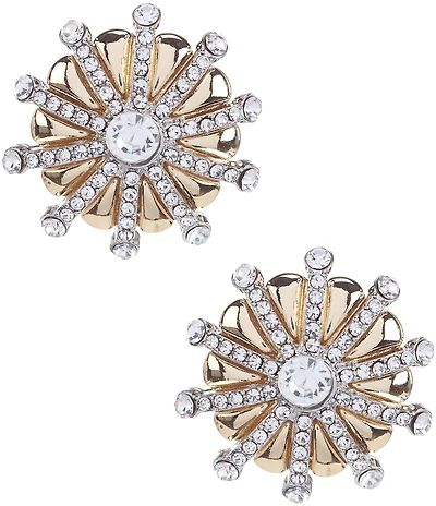 Natasha Accessories Stacked Spike Stud Earrings