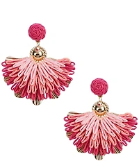 Natasha Accessories Thread Fan Drop Earrings