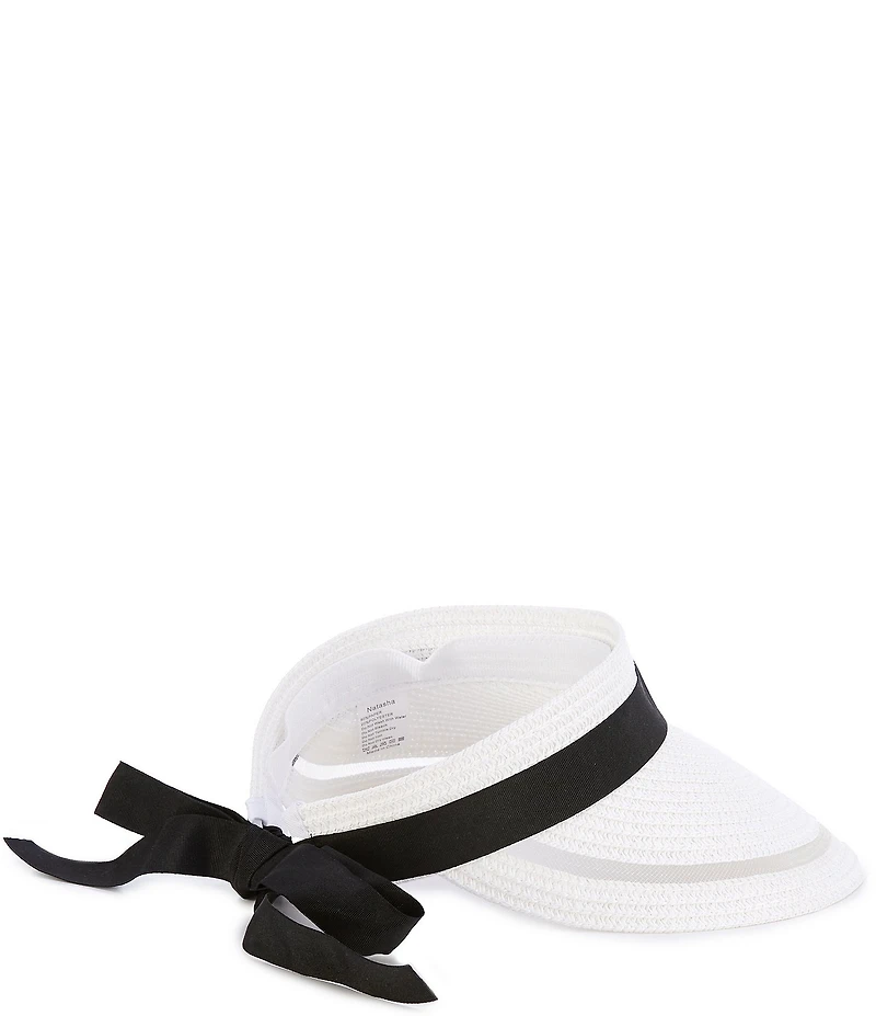 Natasha Accessories Tie Back Visor Hat