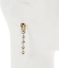 Natasha Accessories Tiger Linear Earrings
