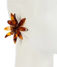 Natasha Accessories XL Flower Stud Earrings
