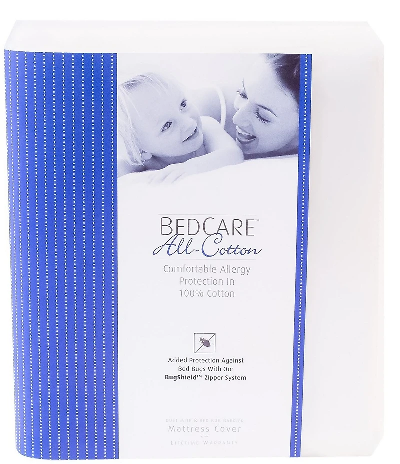 National Allergy® BedCare All Cotton Allergy and Bed Bug Proof 12#double; Mattress Cover
