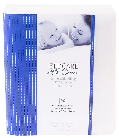 National Allergy® BedCare All Cotton Allergy and Bed Bug Proof 15#double; Mattress Cover
