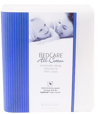 National Allergy® BedCare All Cotton Allergy and Bed Bug Proof Crib Mattress Cover
