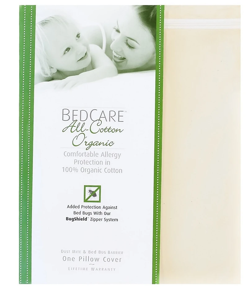 National Allergy® BedCare Organic All-Cotton Allergy and Bed Bug Proof Pillowcase