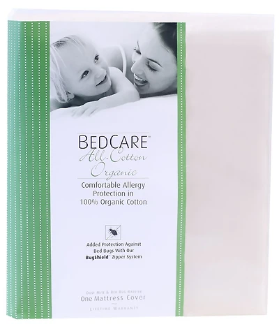 National Allergy® BedCare Organic Cotton Allergy and Bed Bug Proof 15#double; Mattress Cover