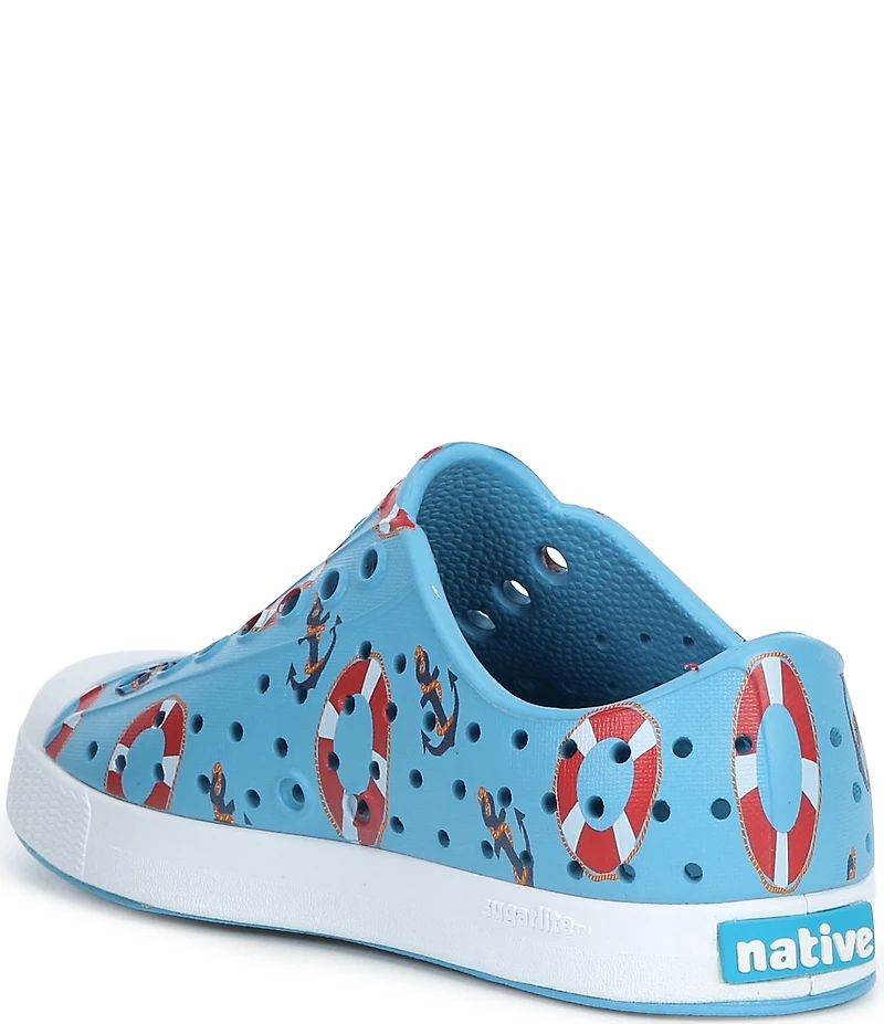 Native Shoes Boys' Jefferson Slip-On Nautical Print Sneakers (Toddler)
