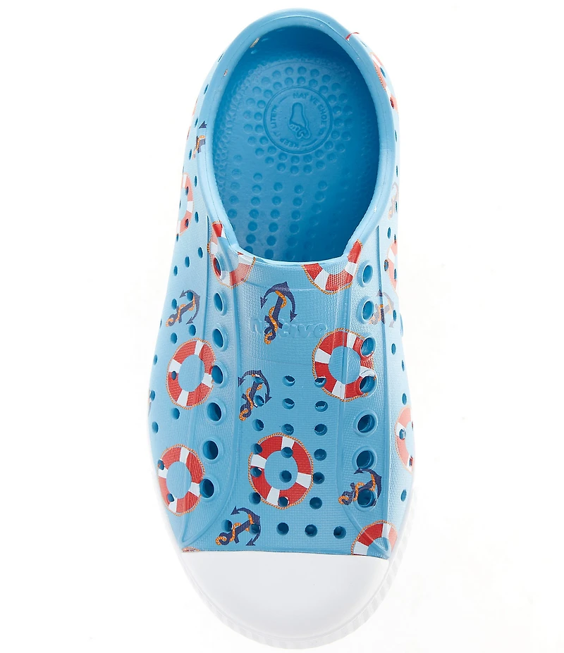 Native Shoes Boys' Jefferson Slip-On Nautical Print Sneakers (Toddler)