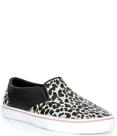 Native Shoes Women's Miles Wanderfoam Leopard Slip On Sneakers