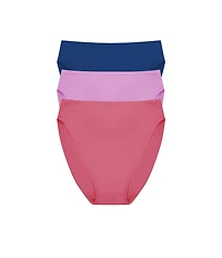 Natori Bliss Bare Cotton Hi-Cut Brief 3-Pack