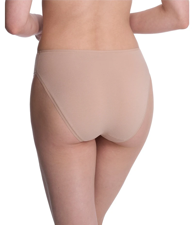 Natori Bliss Bare Cotton High-Cut Brief 3-Pack