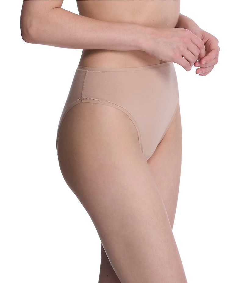 Natori Bliss Bare Cotton High-Cut Brief 3-Pack