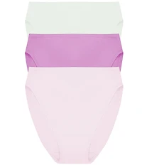 Natori Bliss Bare Cotton High-Cut Brief 3-Pack