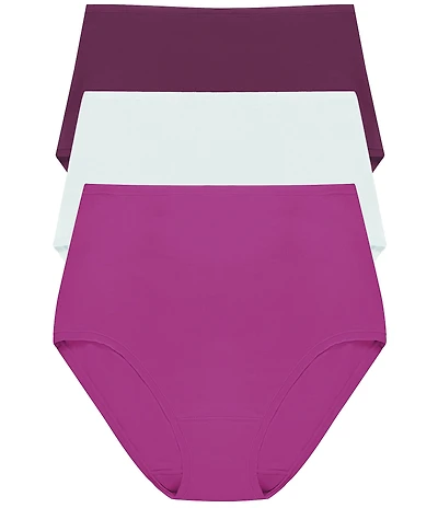 Natori Bliss Bare Cotton High Waist Brief 3-Pack