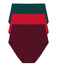 Natori Bliss Bare Cotton High-Waist Brief 3-Pack