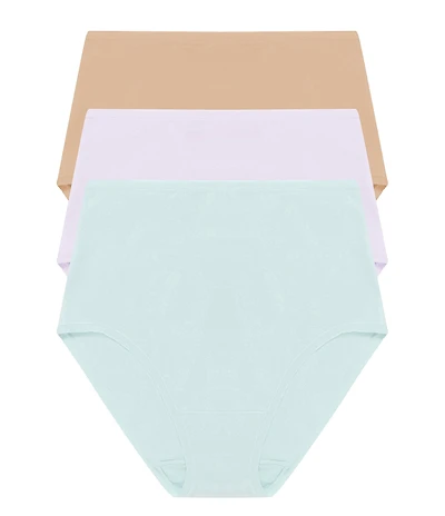 Natori Bliss Bare Cotton High-Waist Brief 3-Pack