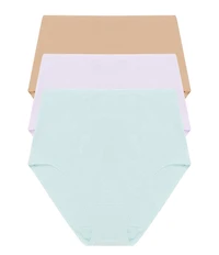 Natori Bliss Bare Cotton High-Waist Brief 3-Pack