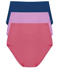 Natori Bliss Bare Cotton High Waist Brief 3-Pack