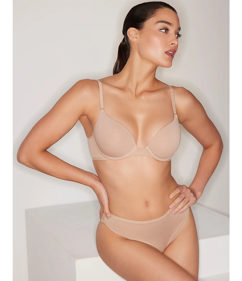 Natori Bliss Bare Cotton Thong 3-Pack