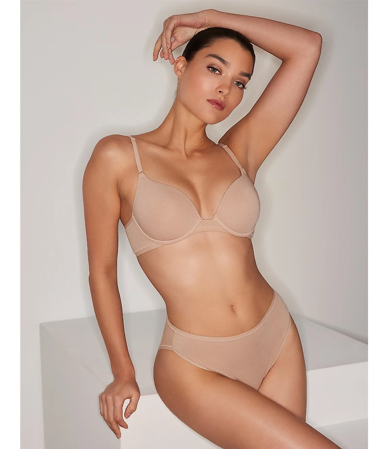 Natori Bliss Bare Cotton Thong 3-Pack