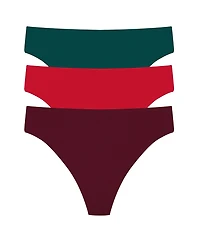 Natori Bliss Bare Cotton Thong 3-Pack