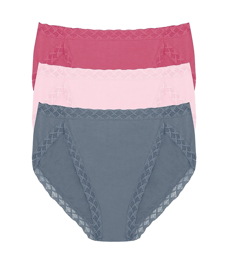 Natori Bliss Stretch French-Cut Brief Panty 3-Pack