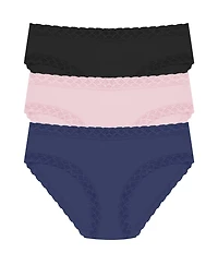 Natori Bliss Girl Lace Trim Brief Panty -Pack