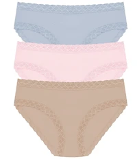 Natori Bliss Girl Lace Trim Brief Panty 3-Pack