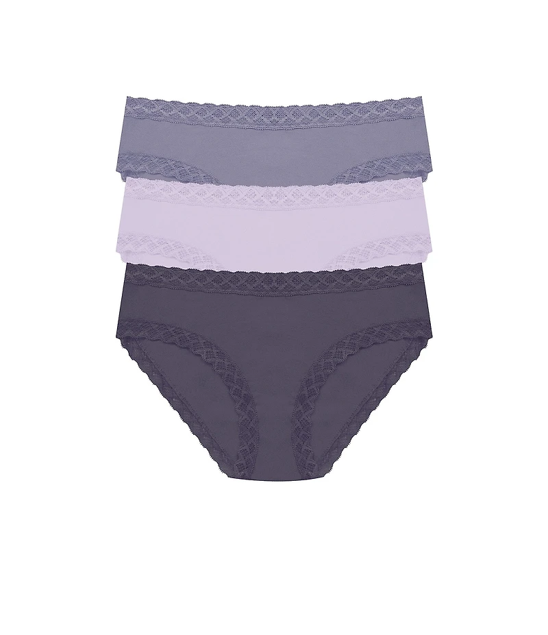 Natori Bliss Girl Lace Trim Brief Panty 3-Pack