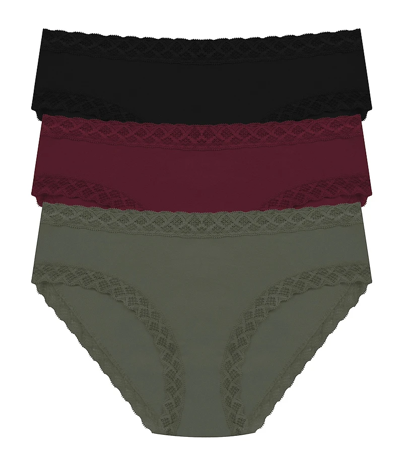 Natori Bliss Girl Lace Trim Brief Panty 3-Pack