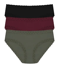 Natori Bliss Girl Lace Trim Brief Panty 3-Pack
