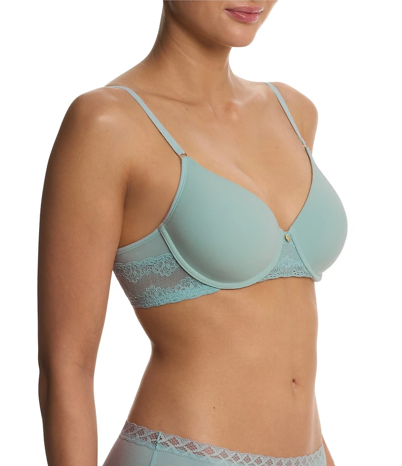 Natori Bliss Perfection Contour Underwire Lace Trim T-Shirt Bra