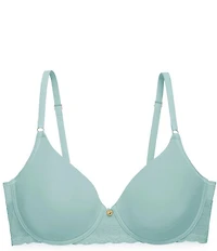 Natori Bliss Perfection Contour Underwire Lace Trim T-Shirt Bra