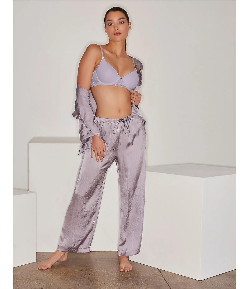 Natori Bliss Perfection Contour Underwire Lace Trim T-Shirt Bra