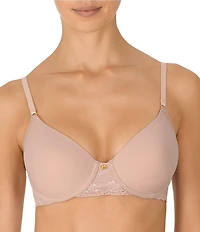 Natori Bliss Perfection Contour Underwire Lace Trim T-Shirt Bra