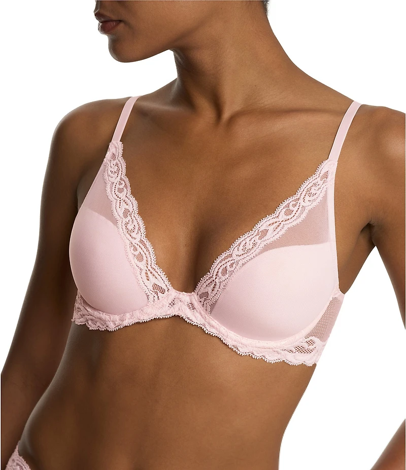 Natori Feathers Contour Dramatic Plunge T-Shirt Bra